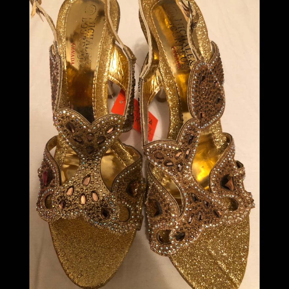 Gold heels